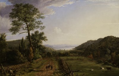 Country Lane to Greenwood Lake by Jasper Francis Cropsey